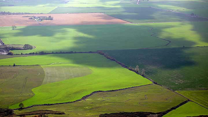 Aerial agriculture pattern
