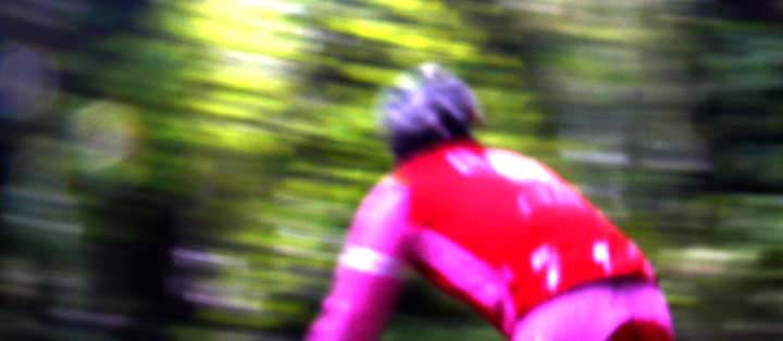Bike rider blur photo